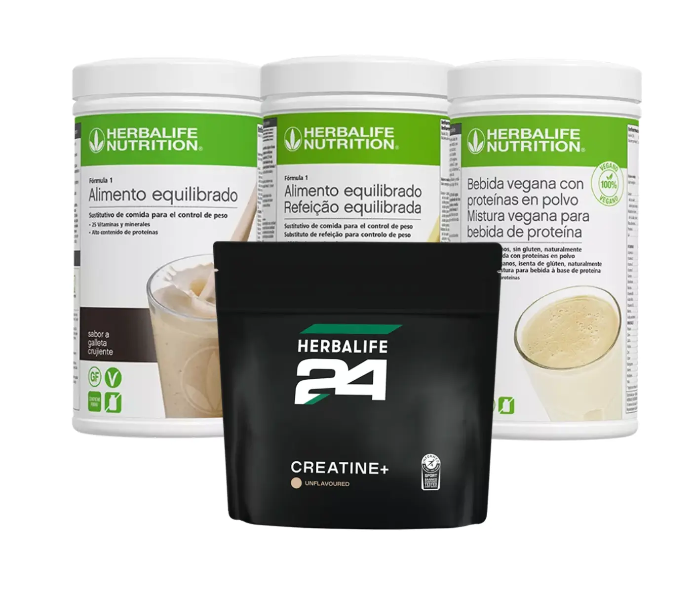 Pack batidos Herbalife para atletas 1 Pack 2 batidos proteina vegana 2