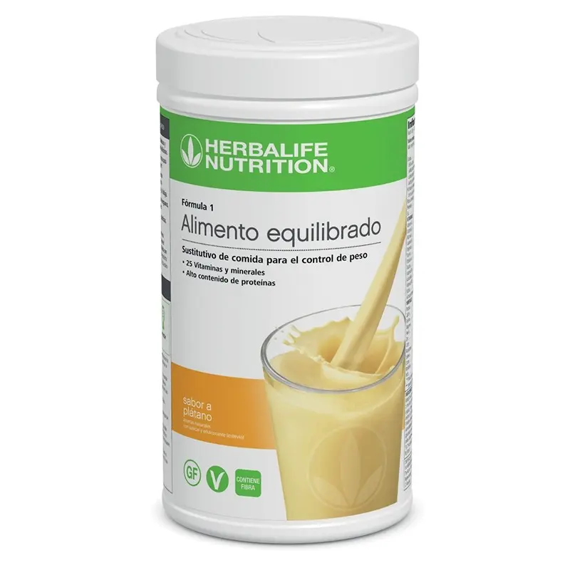 Batido Fórmula 1 Herbalife plátano 1 batido herbalife formula 1 platano 550g