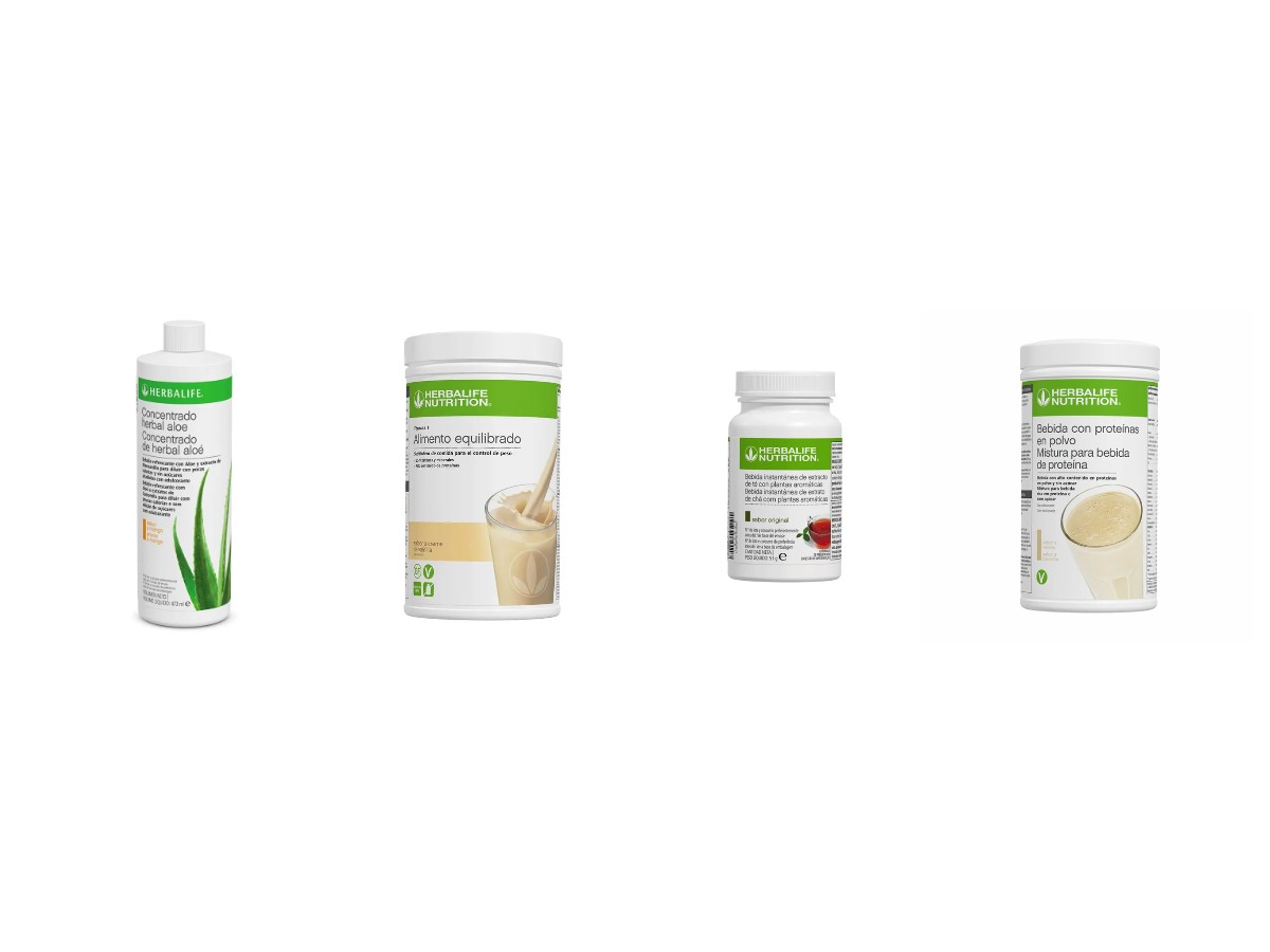 Pack Desayuno Avanzado Herbalife 1 Pack Herbalife con Concentrado Herbal Aloe, Batido Fórmula 1 Crema de Vainilla 550 g, Bebida Instantánea de Extracto de Té, Bebida con Proteínas en Polvo 588 g