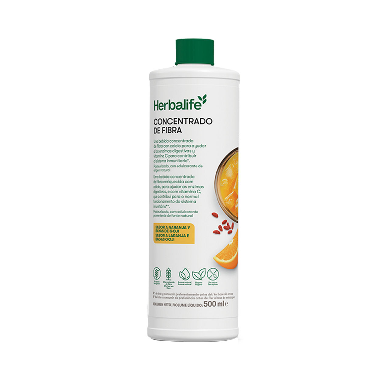 Concentrado de Fibra Herbalife – Naranja y Bayas de Goji 500 ml 1 Concentrado de Fibra Herbalife naranja y bayas de goji, 500 ml