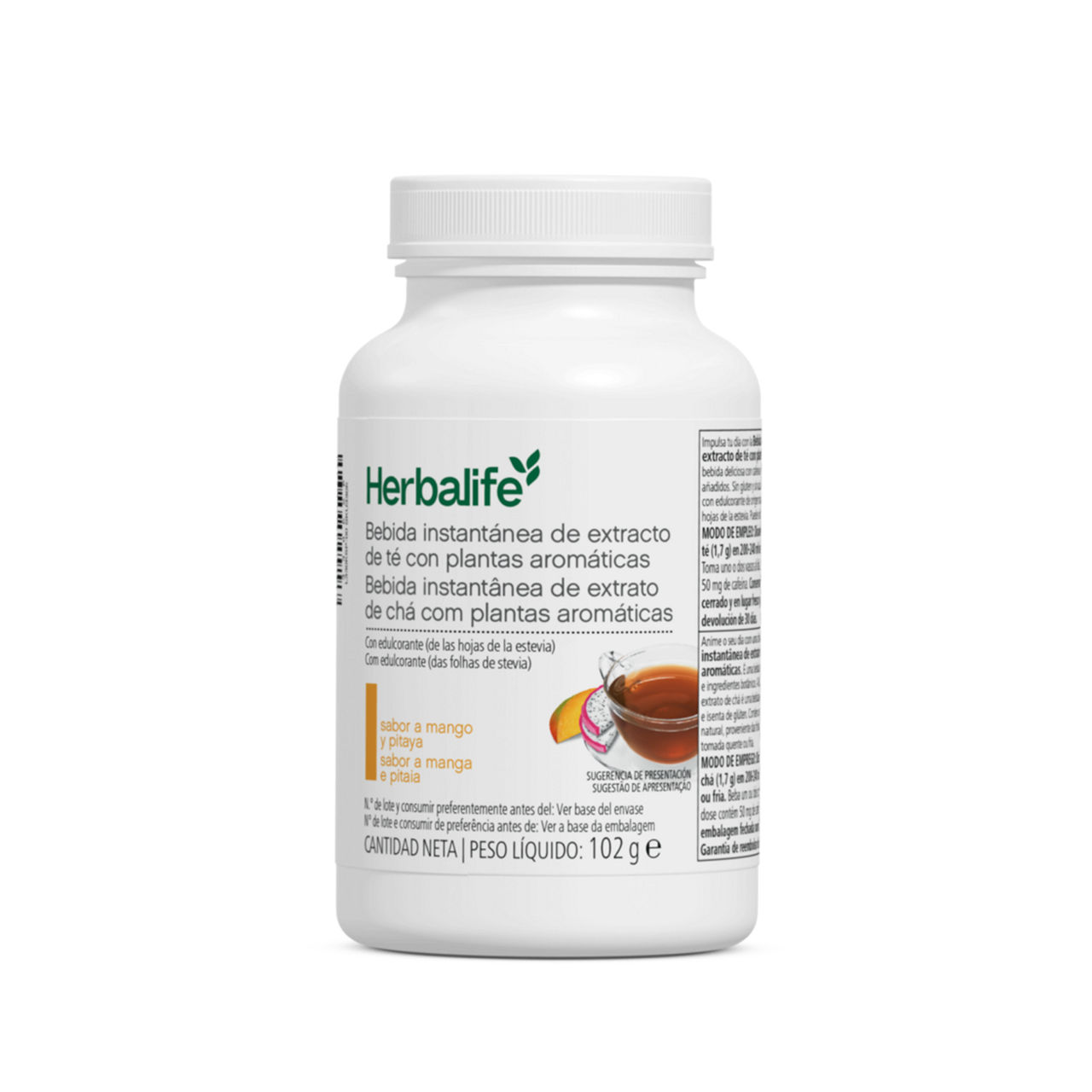 Té Herbalife Mango y Pitaya 102 g 1 Té Herbalife mango y pitaya, bote de 102 g